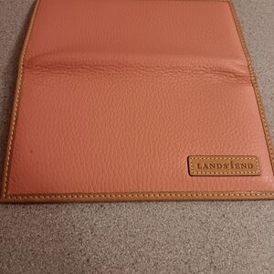 Lands' End Orange Leather Wallet